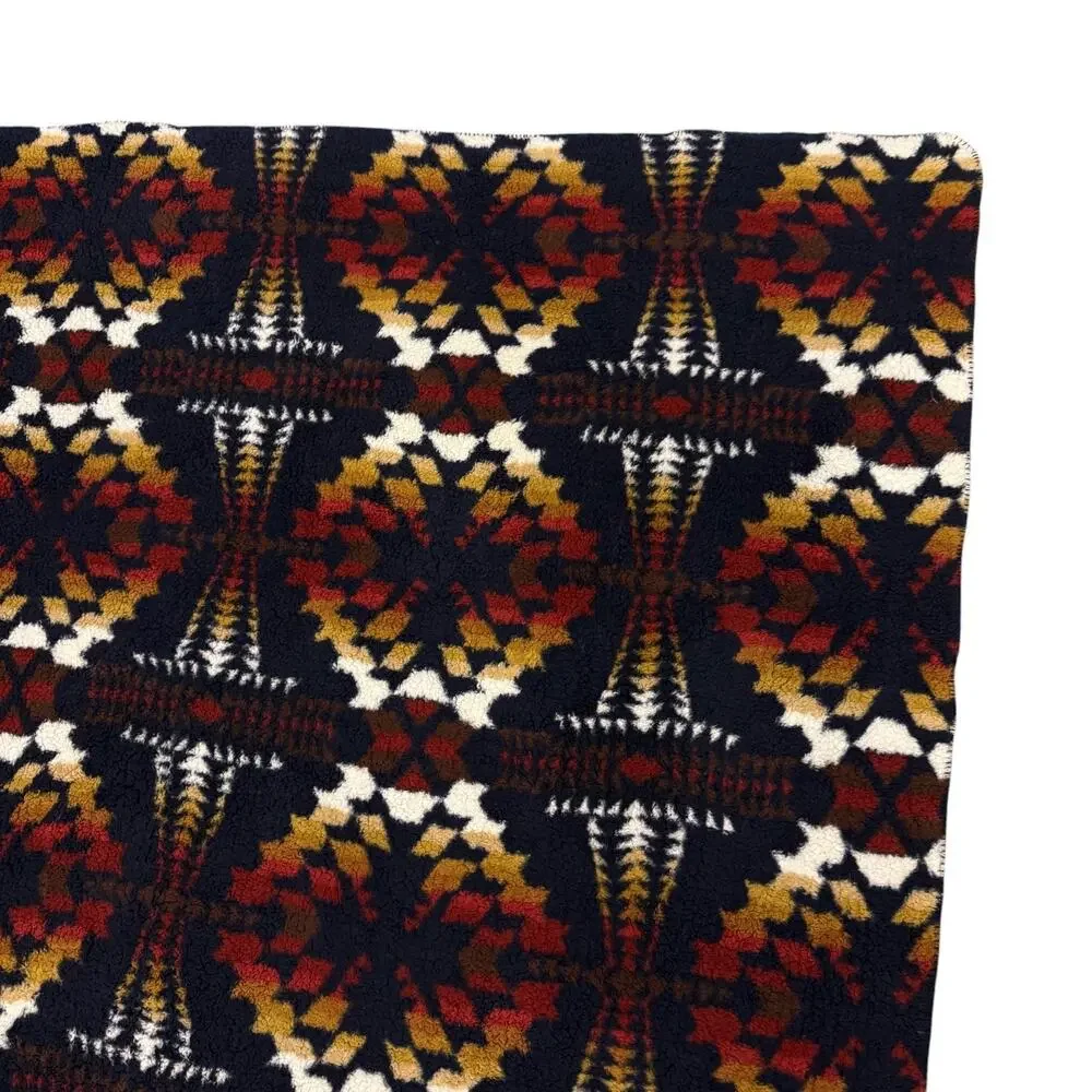Pendleton Sherpa Fleece Blanket - Blue Aztec native 95